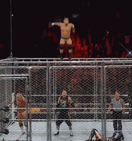 Image result for wwe cage match gif